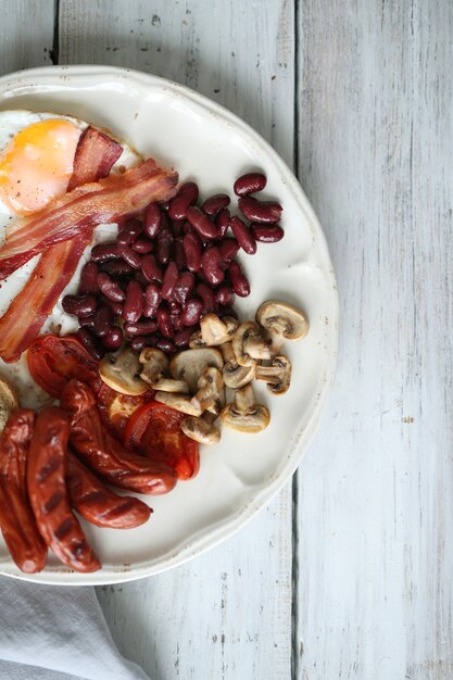 Petit déjeuner anglais