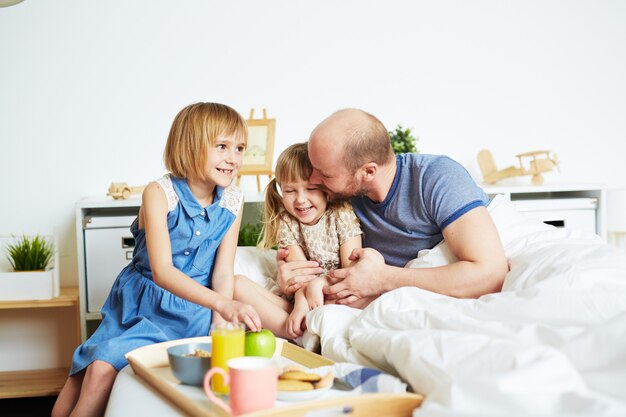 Petit déjeuner pour père