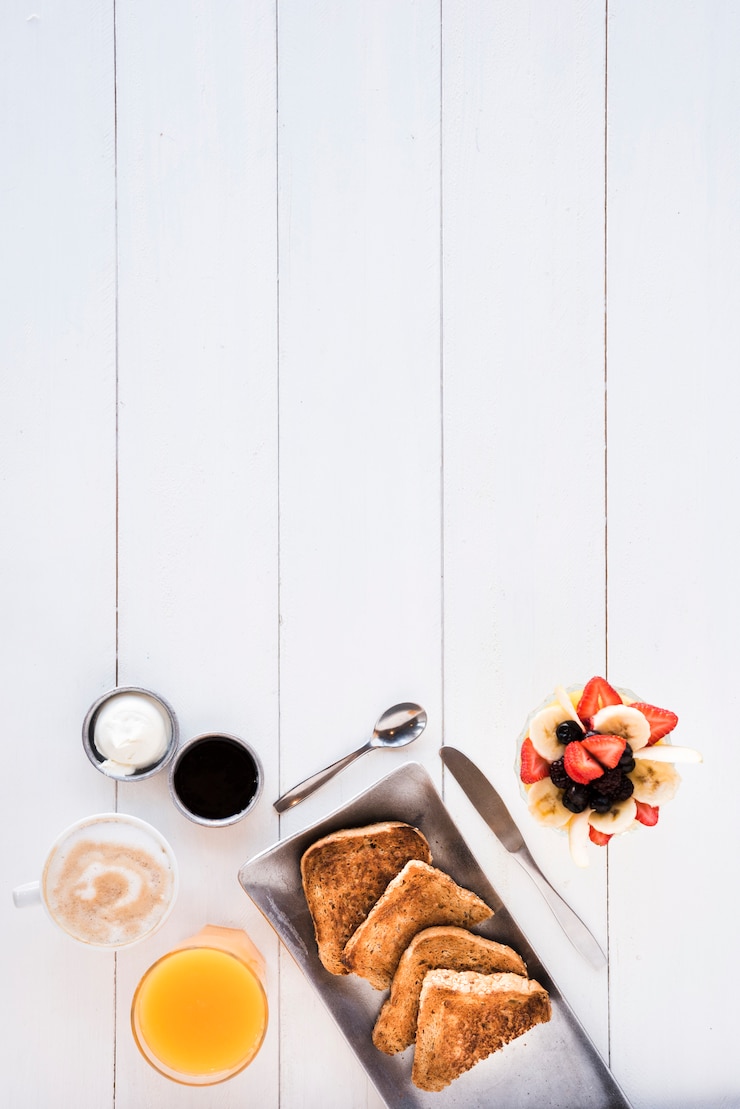 Photo gratuit le petit déjeuner.