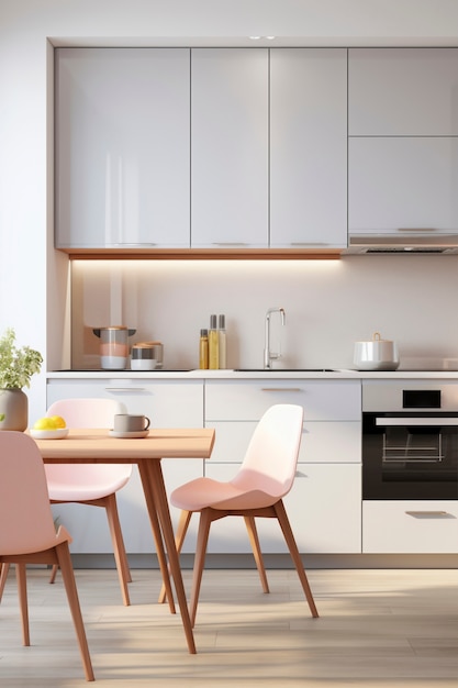 Photo gratuite petit espace cuisine au design moderne