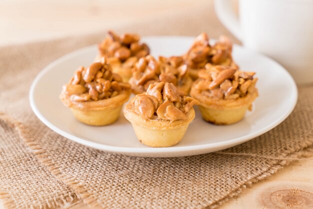 Petit gâteau au caramel au café