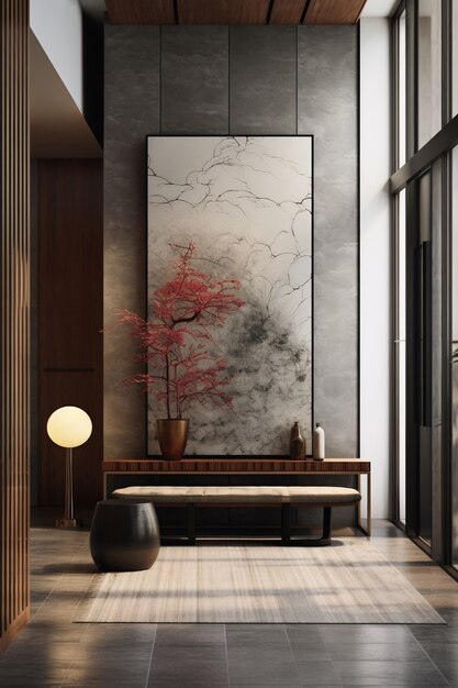 Petite entrée de style moderne