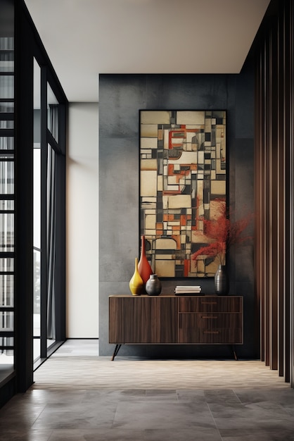 Petite entrée de style moderne