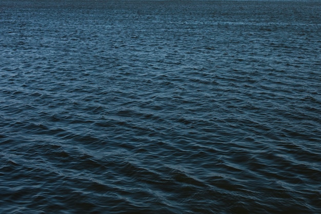 Petites vagues sur l'océan bleu