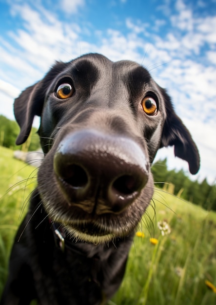 Photo gratuite une photo de chien labrador retriever générée par ai