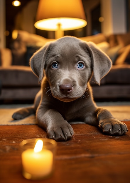 Photo gratuite une photo de chien labrador retriever générée par ai