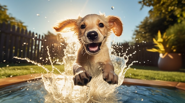 Une photo de chien labrador retriever générée par Ai