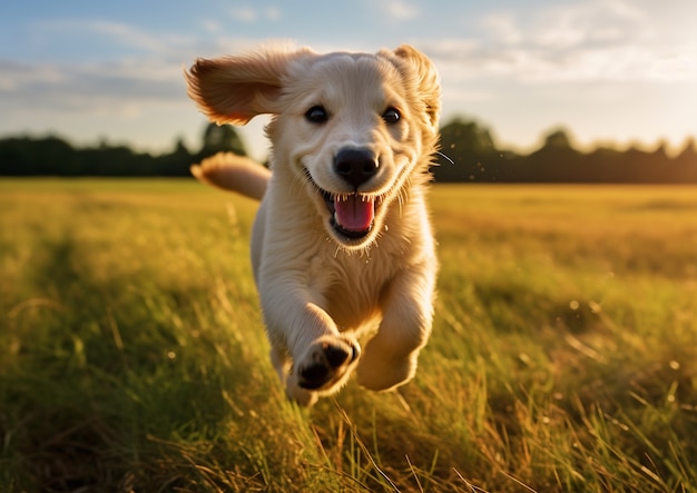 Photo gratuite une photo de chien labrador retriever générée par ai