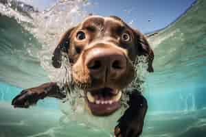 Photo gratuite une photo de chien labrador retriever générée par ai