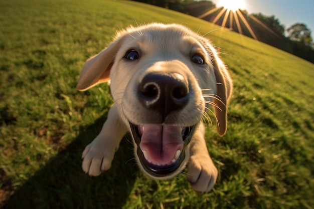 Photo gratuite une photo de chien labrador retriever générée par ai