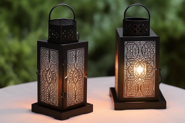 Photo gratuite photo gratuite ramadan kareem eid mubarak fond de lampe marocaine à l'ancienne