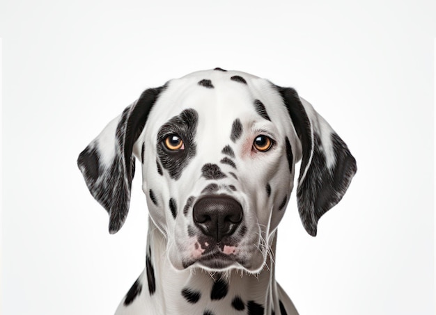 Photo haute résolution de Dalmatien isolé sur fond blanc