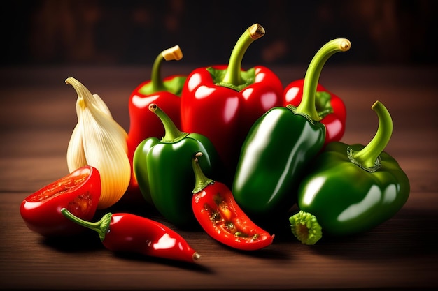 Une photo de légumes sur une table