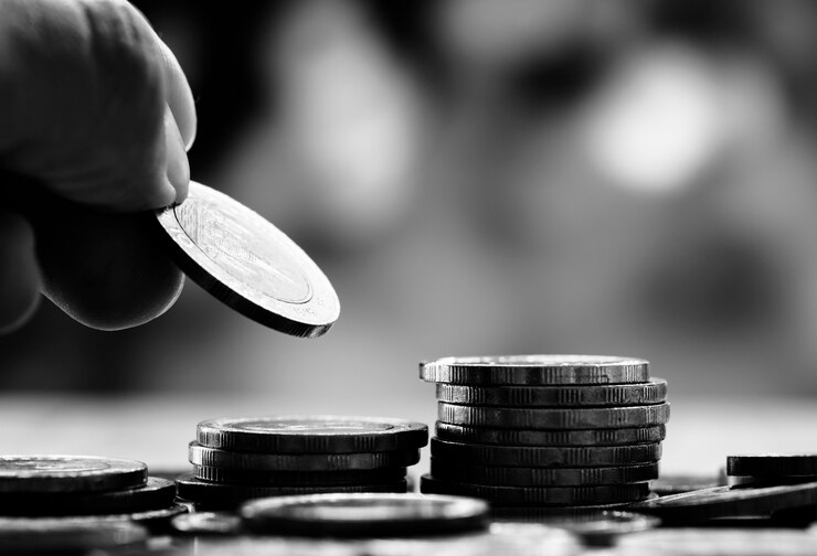 Photo gratuit photo macro de concept financier