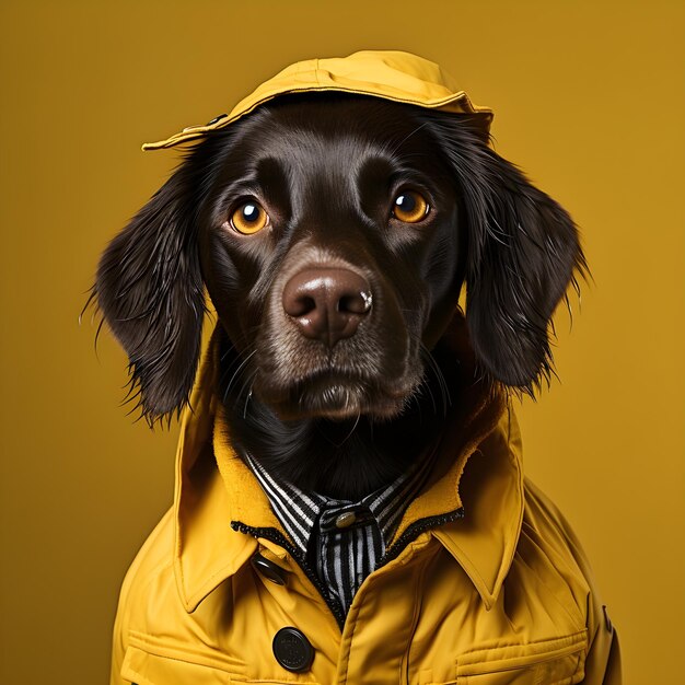 photographie de chien noir