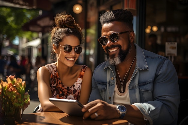 photographie d'été de couple enthousiaste