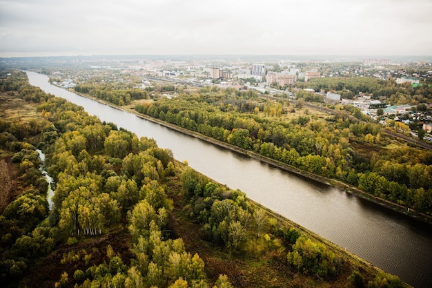 photographie de la nature vue du ciel