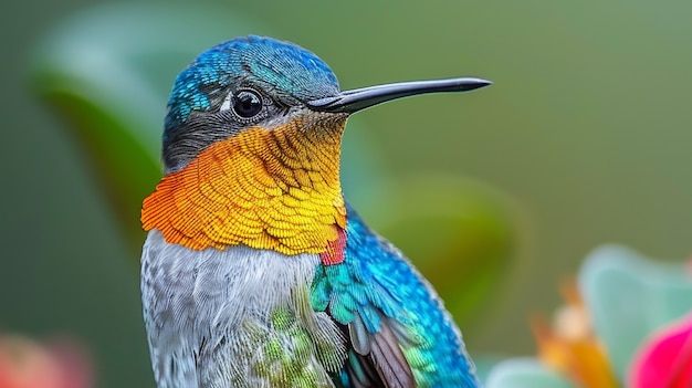Photo gratuite photorealistic hummingbird outdoors in nature