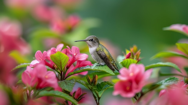 Photo gratuite photorealistic view of beautiful hummingbird in its natural habitat