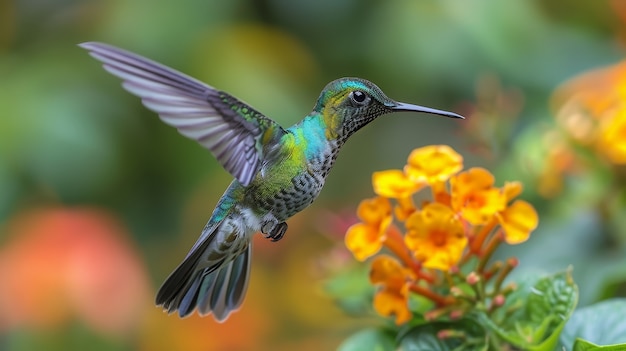 Photo gratuite photorealistic view of beautiful hummingbird in its natural habitat