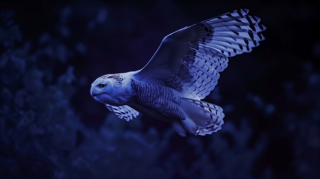 Photo gratuite photorealistic view of owl bird at night