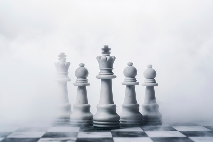 Photo gratuit pièce d'échecs dramatique