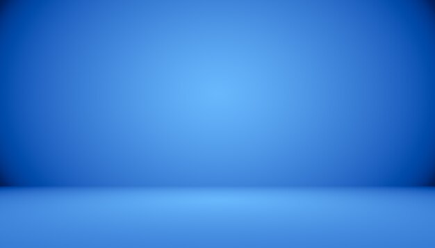 Pièce vide de fond abstrait dégradé bleu avec un espace pour votre texte et votre image.