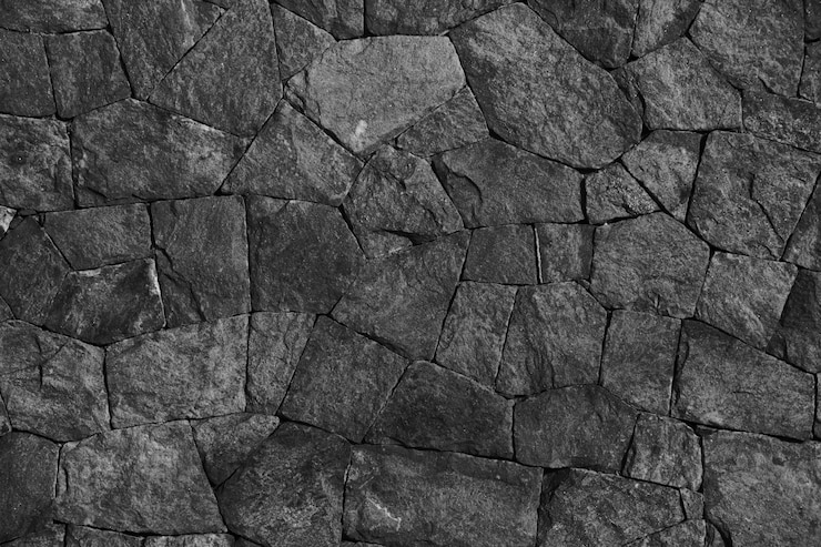 Photo gratuit pierres empilées noir