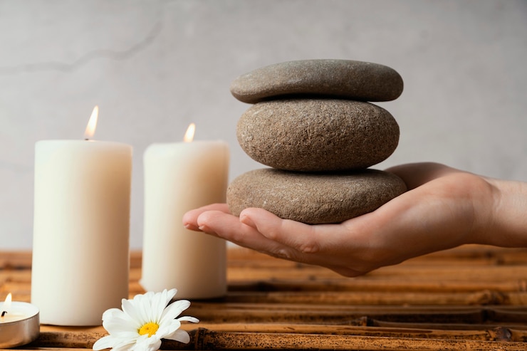 Photo gratuit pierres pour la méditation