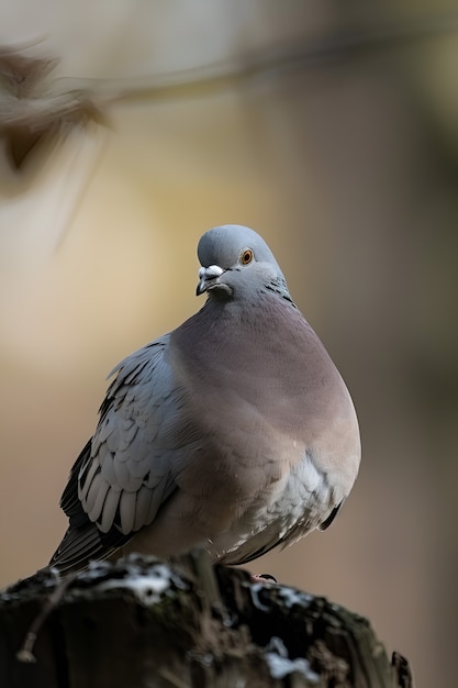 Le pigeon dans son environnement naturel