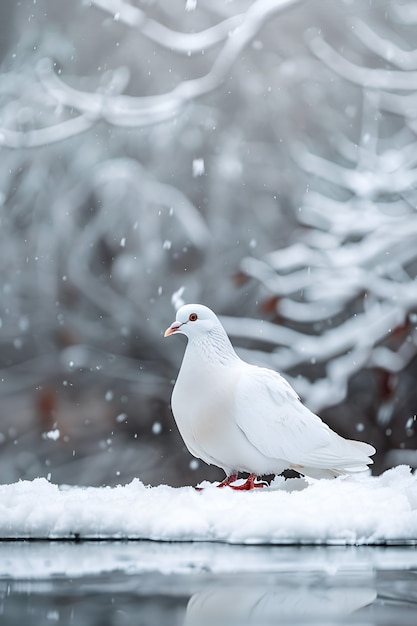 Le pigeon dans son environnement naturel