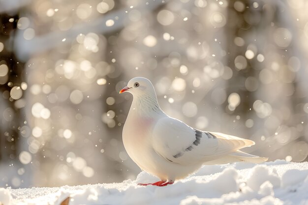 Le pigeon dans son environnement naturel