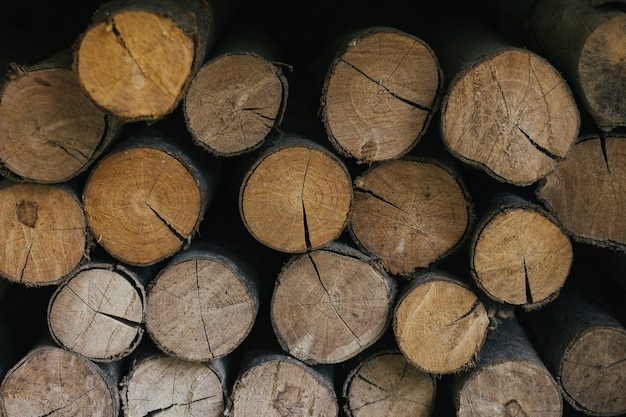 Pile de bois fond texturé