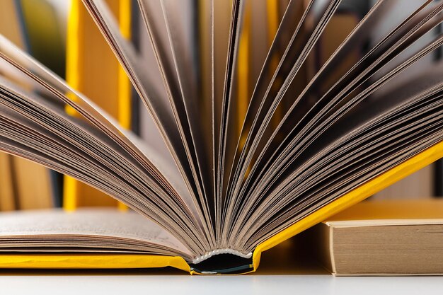 Pile de livres de poche sur une table