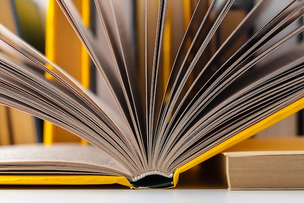 Pile de livres de poche sur une table