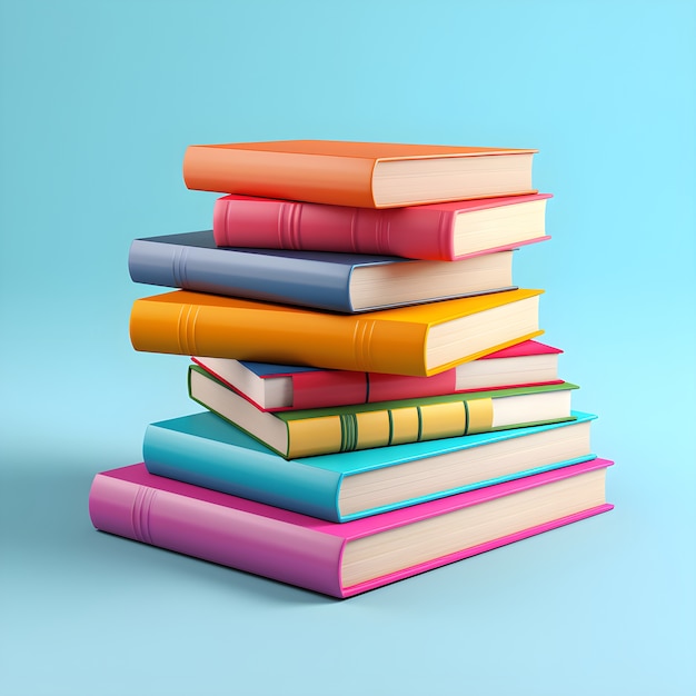 Une pile de livres pour la journée de l'éducation