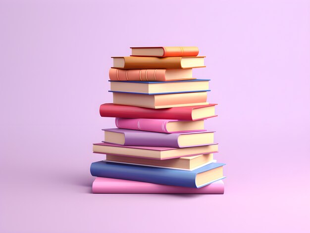 Une pile de livres pour la journée de l'éducation