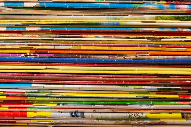 Pile de vieilles bandes de livres à venir