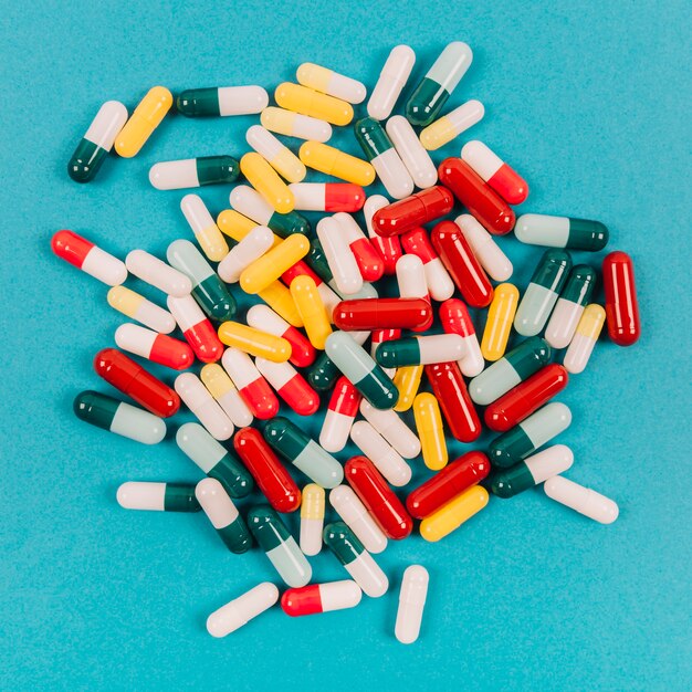 Pilules colorées