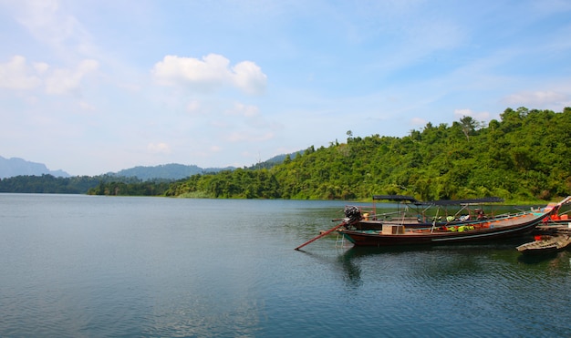 Pirogue sur la rivière