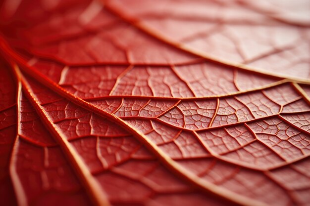 Plan rapproché de feuille d'automne sèche avec des veines