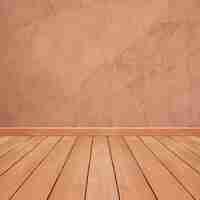 Photo gratuite plancher en bois avec fond brun de marbre