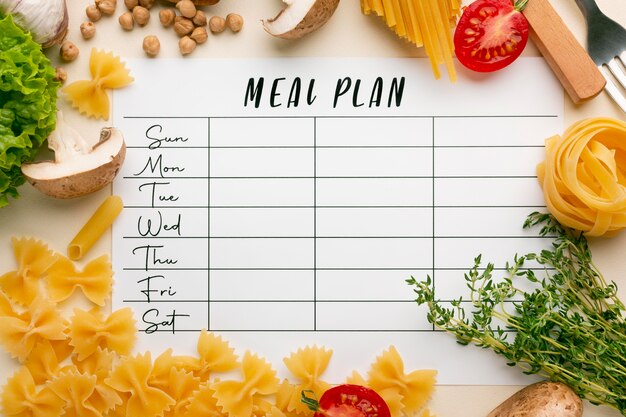 Planification des repas et composition des aliments
