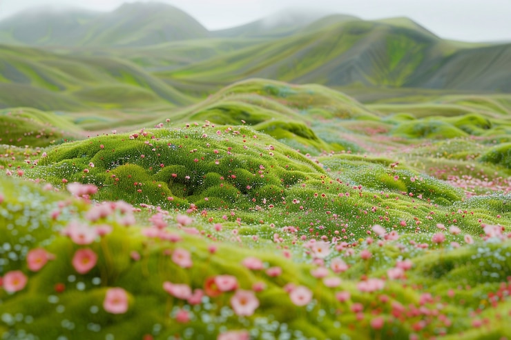 Photo gratuit plantes aux couleurs vives dans le milieu naturel