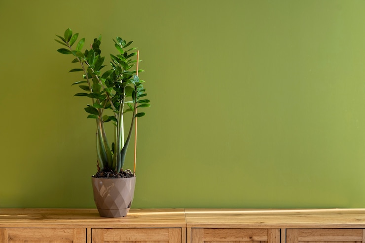Photo gratuit plantes d'intérieur dans le studio