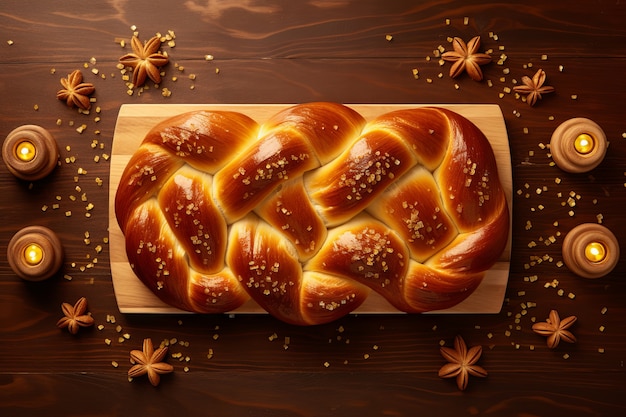 Un plat de challah 3D pour Hanouka