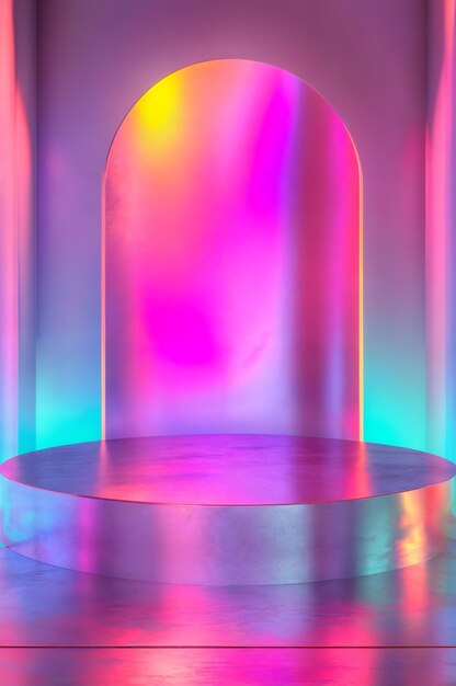 Plateforme pour présenter des produits avec une esthétique et des couleurs rêveuses
