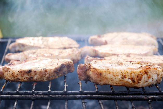 De plein air. Délicieux barbecue