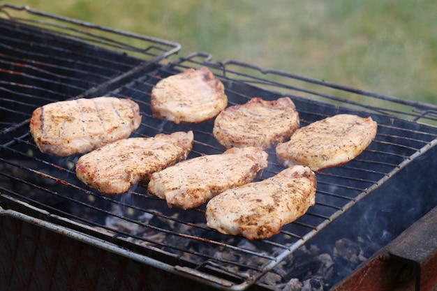 De plein air. Délicieux barbecue