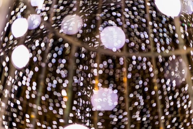 Plein cadre de fond bokeh rougeoyant longue exposition